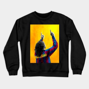 Ronaldinho Gaúcho - Barcelona - Brazil Football Artwork Crewneck Sweatshirt